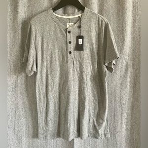 Rag & Bone NWT SS Henley shirt size Large